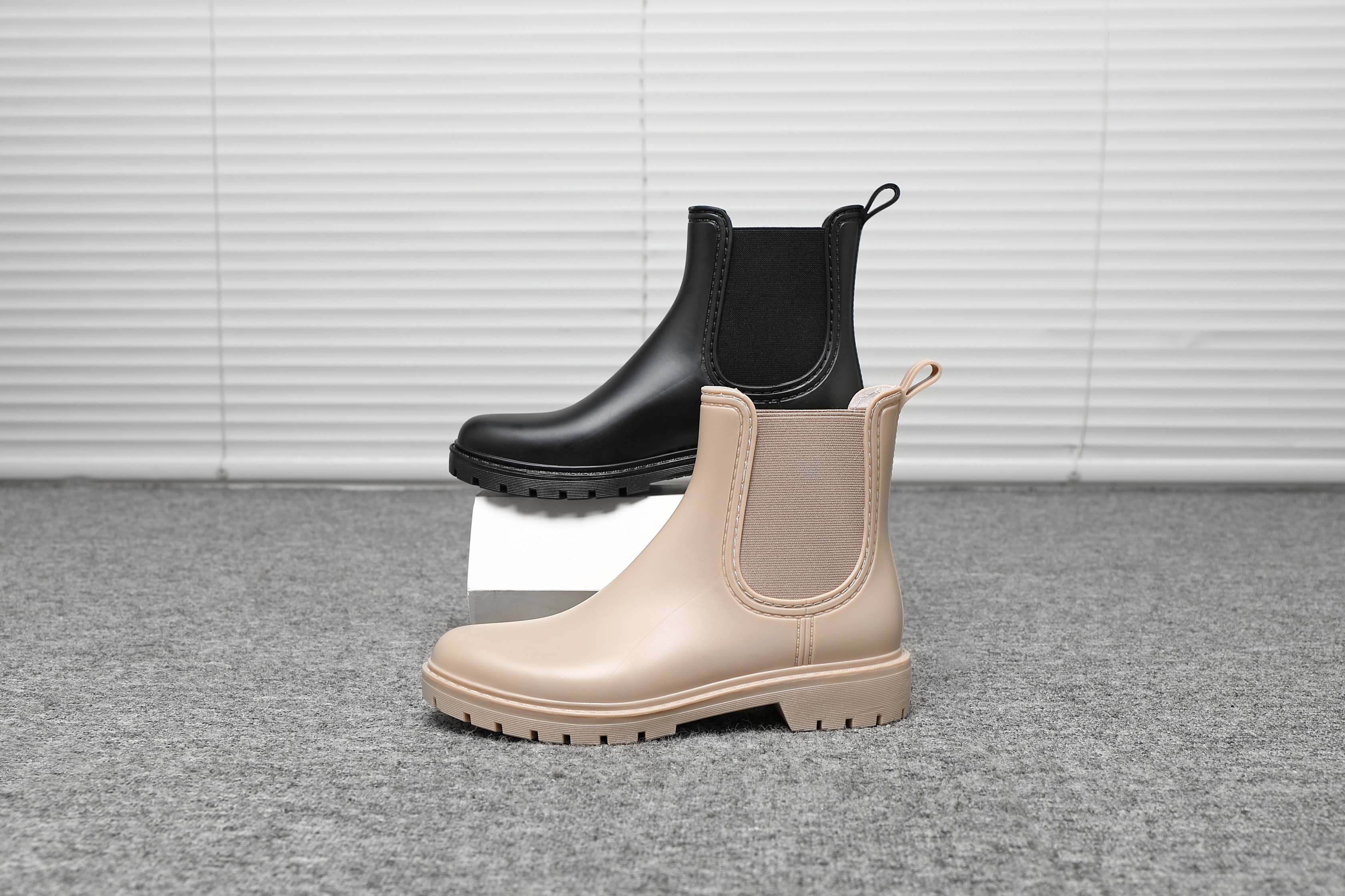 Top Staka - Wholesale Rain Boots - Women's - BG-593 Women Waterproof  Ankle Chelsea Booties 5