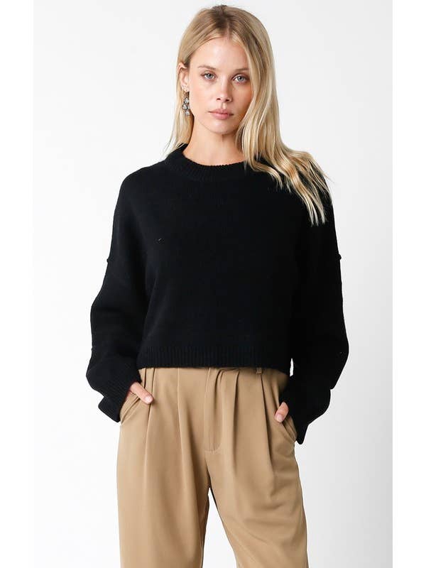 Olivaceous - Wholesale Knit Sweater - Women's - Cindy Sweater