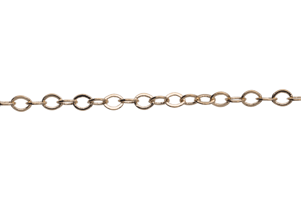 Continental Beads – wholesale Craft supplies – Cable Chain for Necklaces - XS 2mm Size - Multiple Colors - Per Foot CH-8254