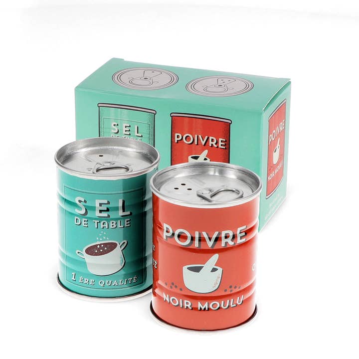 Rex B2B - Europe - Wholesale Salt & Pepper Shaker Set - Tin salt and pepper shakers - Sel and poivre1