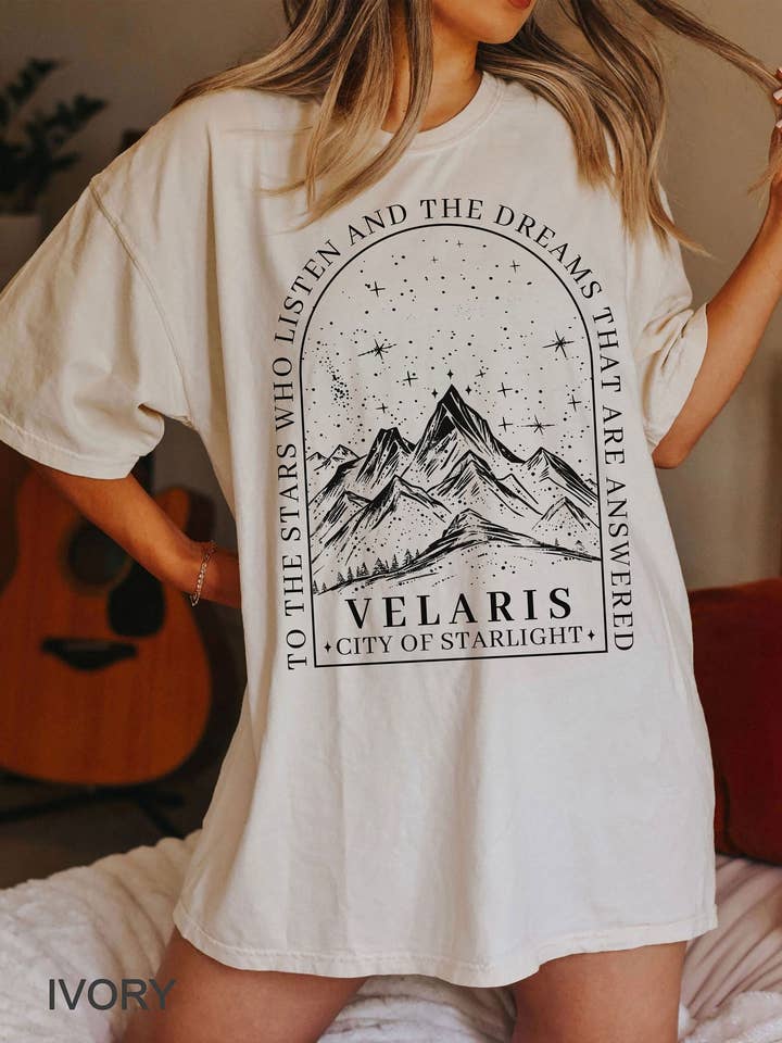 TheKingShirt - Wholesale Graphic Sweatshirt - Women's - To the Stars and Dreams Tee - Velaris Collection