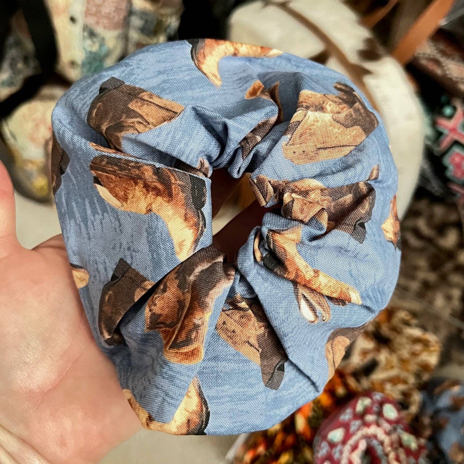 Cedar Hill Country Market - Wholesale Scrunchie - Women's - Western Scrunchies Hair Ties - Variety Colors4