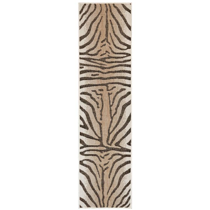 Sand Carmel Zebra Indoor/Outdoor Rug for wholesale on Faire5