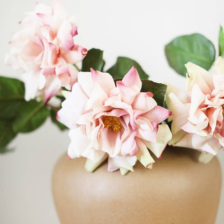 Prestige Botanicals - Wholesale Artificial Flowers - Large Pink Dutchess Rose 20"3