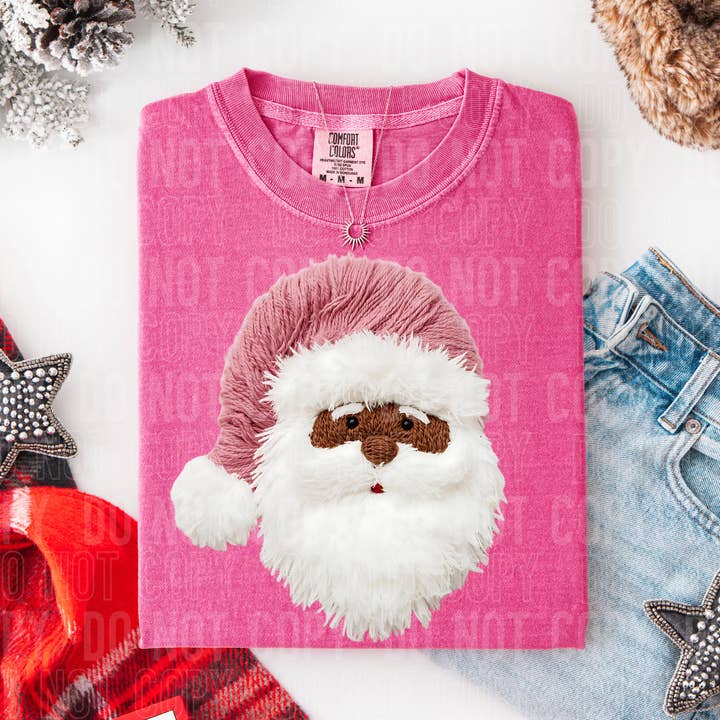 Santa Faux Yarn DTF Print voor wholesale door 6:19 Creative