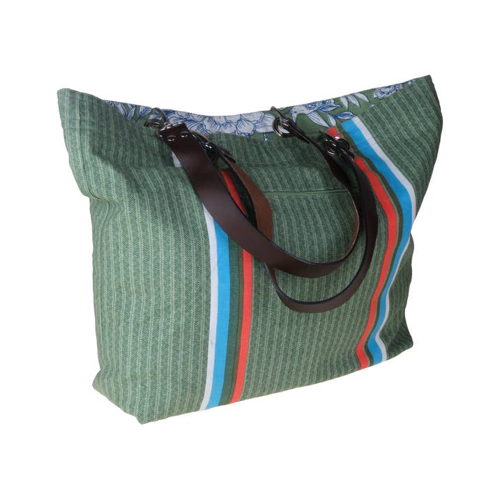 Supplement D'Am - Wholesale Tote Bag - Women's - Heritage reversible cotton bag with bird pattern