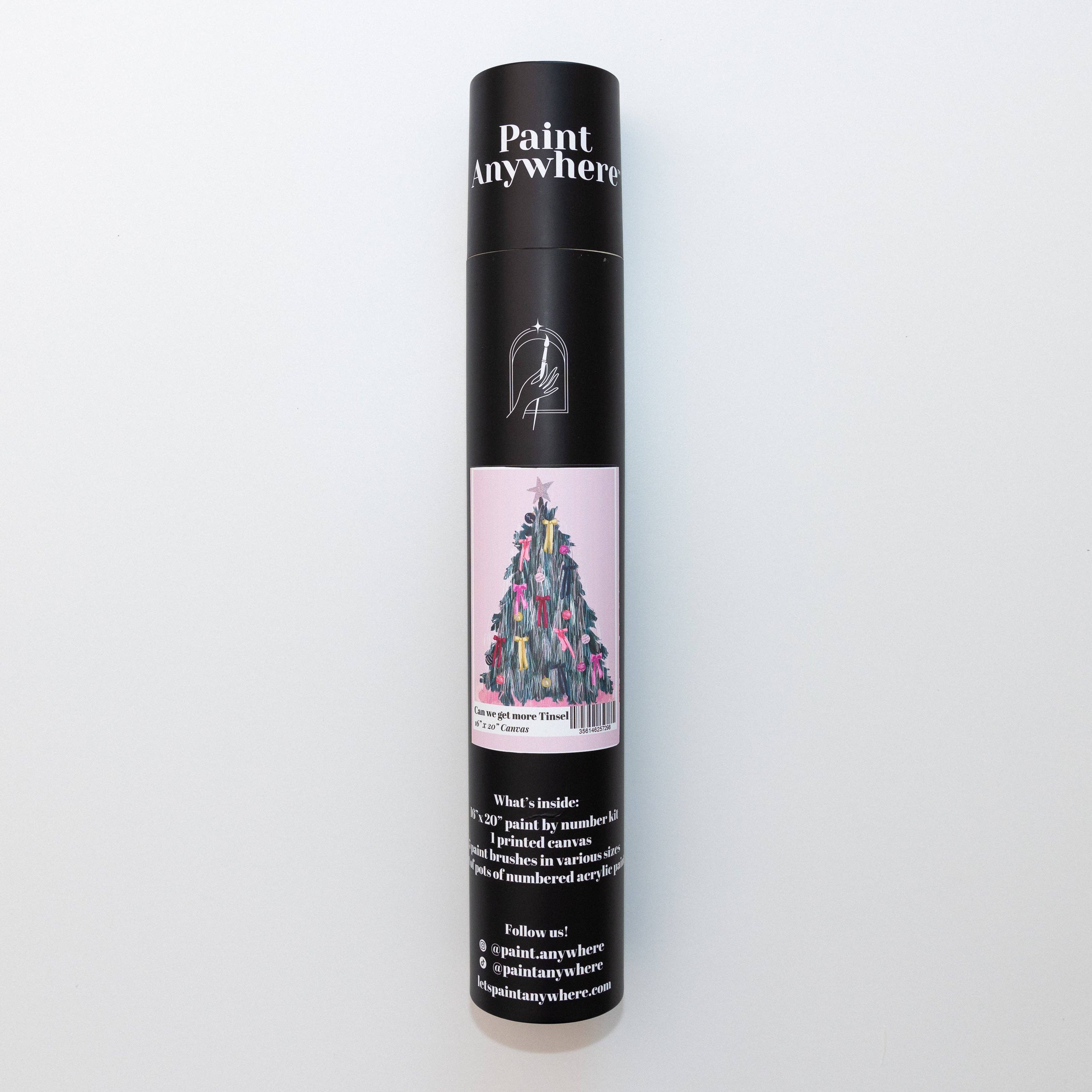 paint anywhere - Wholesale DIY Craft Kit - Can We Get More Tinsel by Nysha Lilly Holiday Paint by Numbers Deluxe2