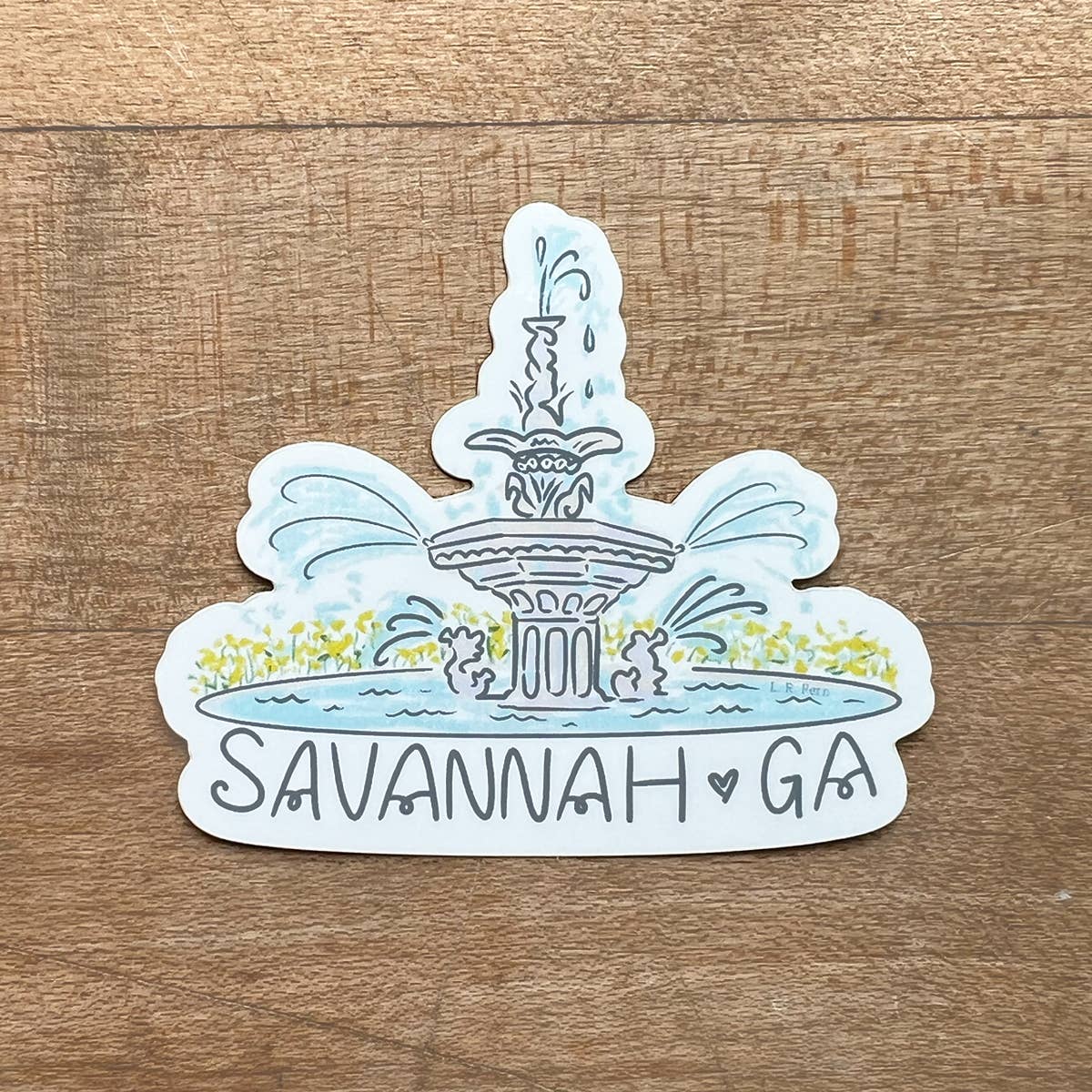 L. R. Fern - Wholesale Sticker - Forsyth Fountain Savannah Sticker
