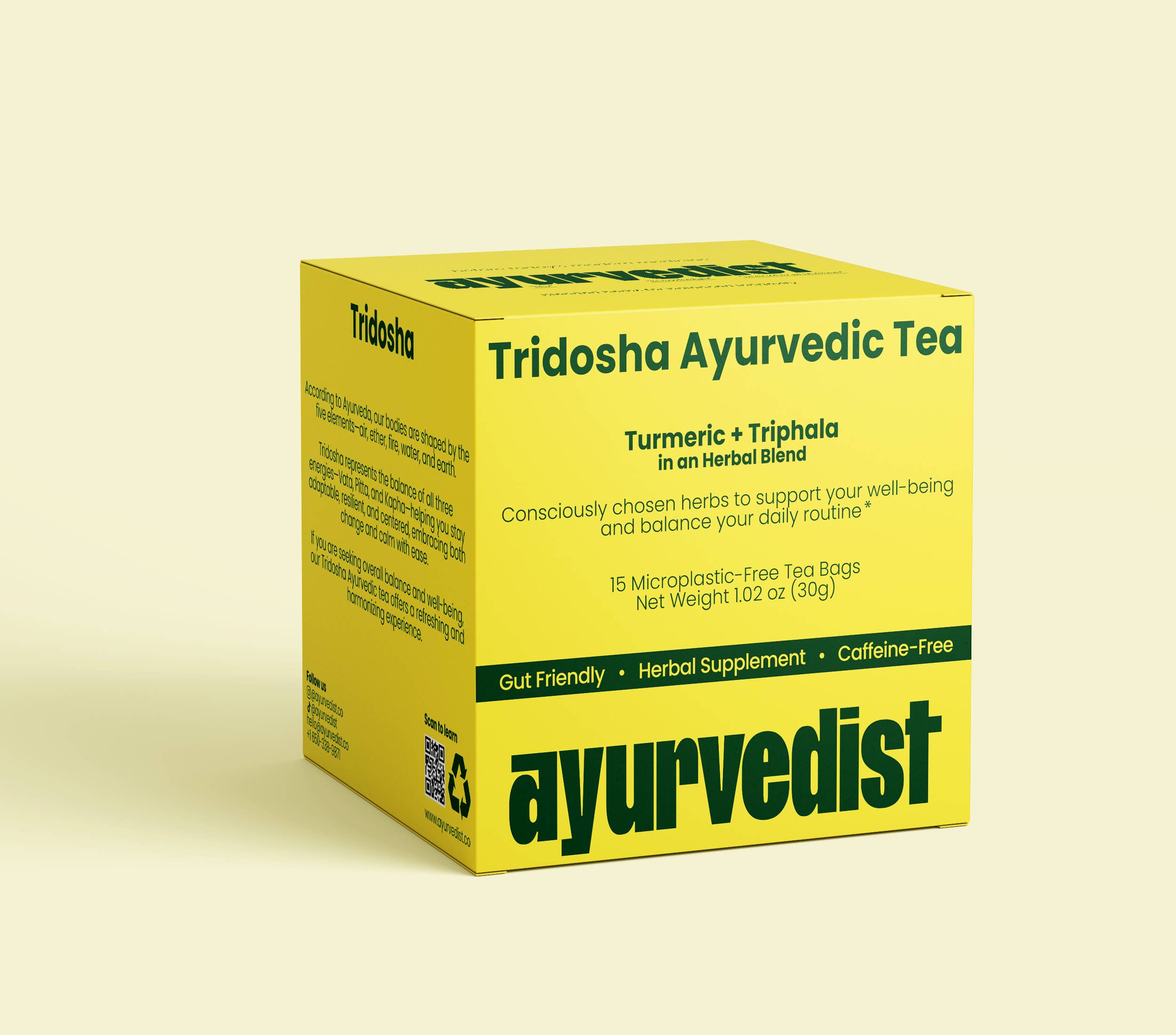 Ayurvedist Teas - Wholesale Tea Bags - Organic Tridosha Ayurvedic Tea – Anti-Aging Blend