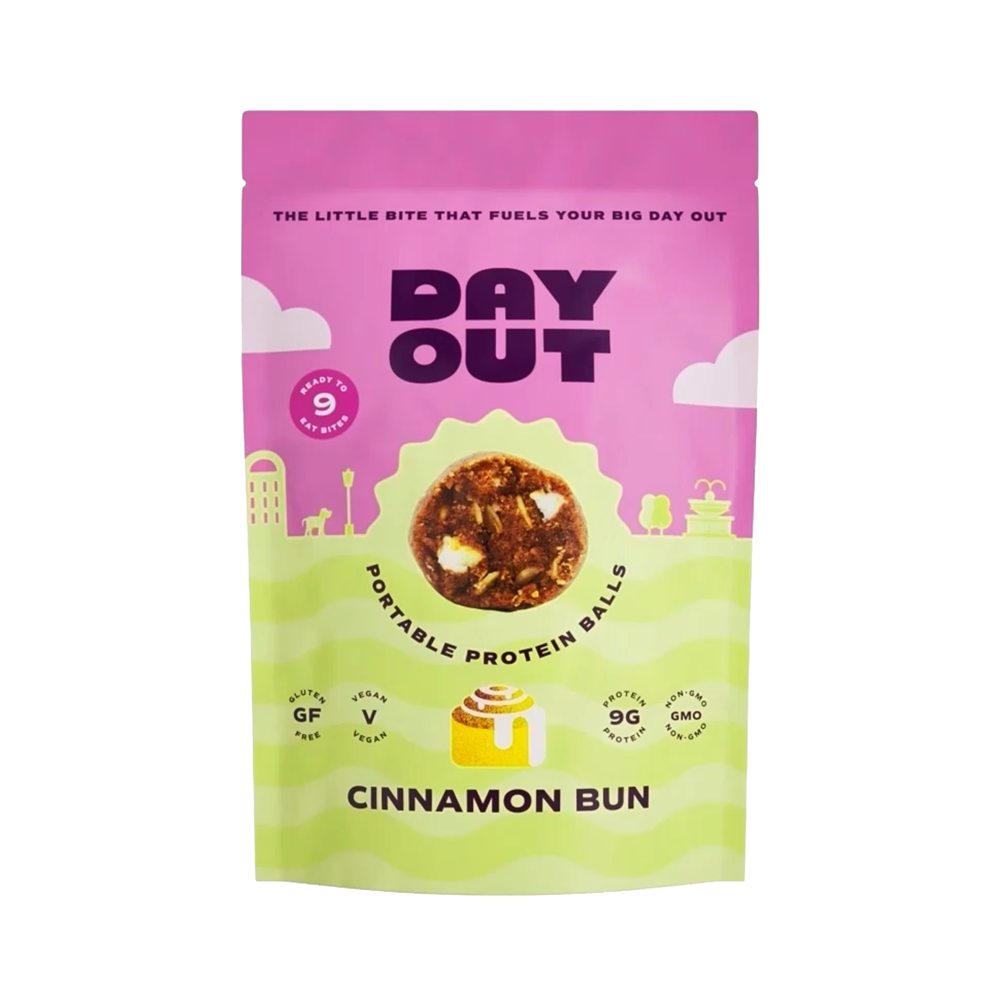 Day Out Snacks (previously Protein Power Ball) - Wholesale Snack Bar - Cinnamon Bun Protein Balls 4.5 oz- Gluten Free & Vegan1