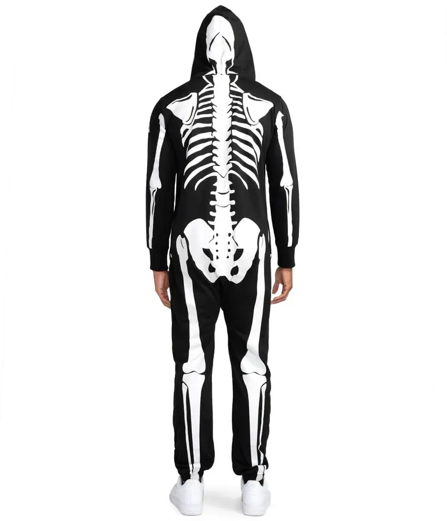 Tipsy Elves - Wholesale Onesie - Men's - Skeleton Jumpsuit - Men's Spooky Halloween Costume Onesie3