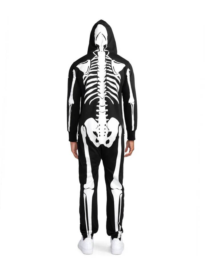 Tipsy Elves - Wholesale Onesie - Men's - Skeleton Jumpsuit - Men's Spooky Halloween Costume Onesie3