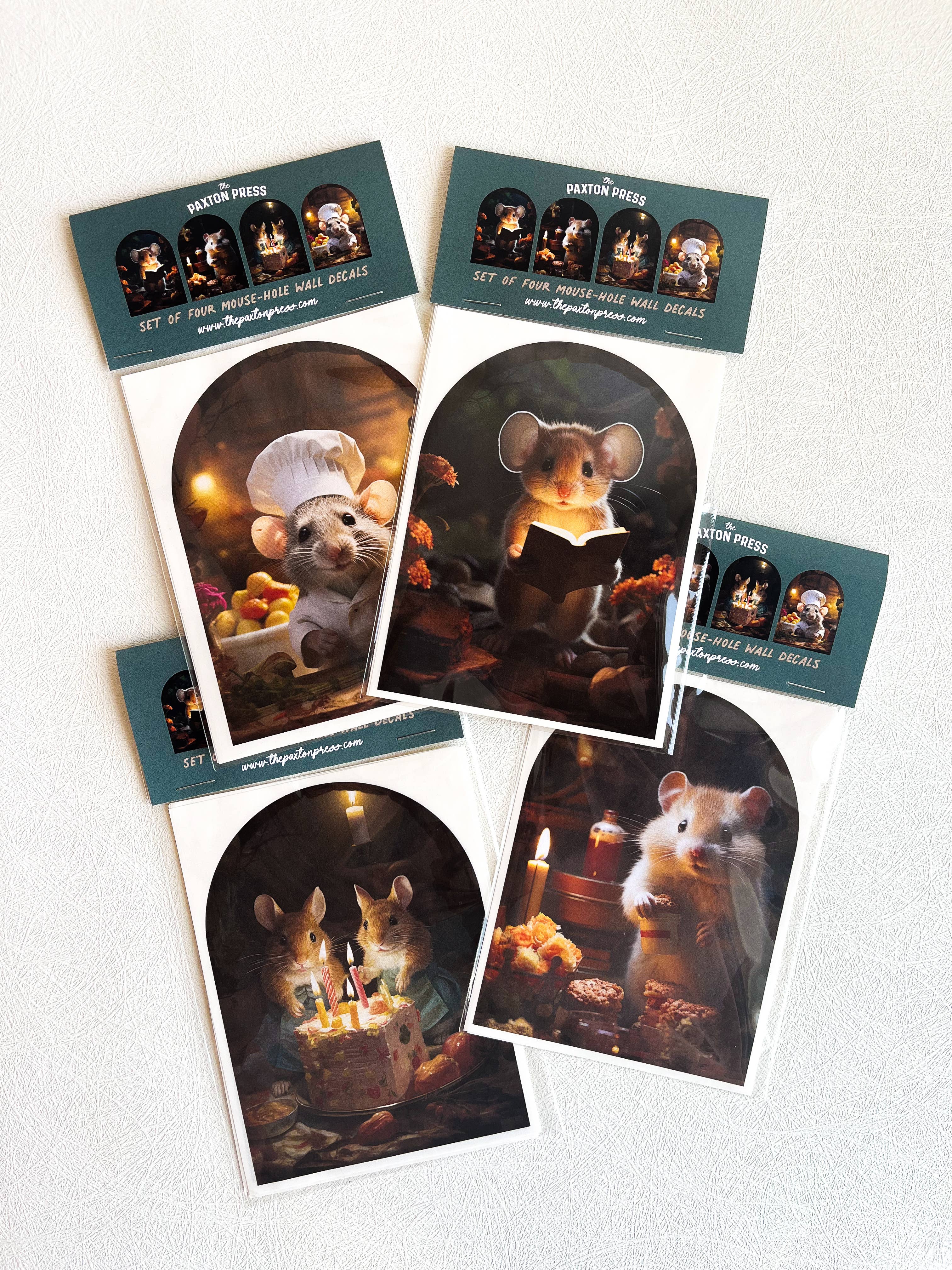 The Paxton Press - Screen-Free Paper Goods for Kids - Wholesale Wall Decal/Stickers - Mouse Hole Decal - Wall Decor Sticker5