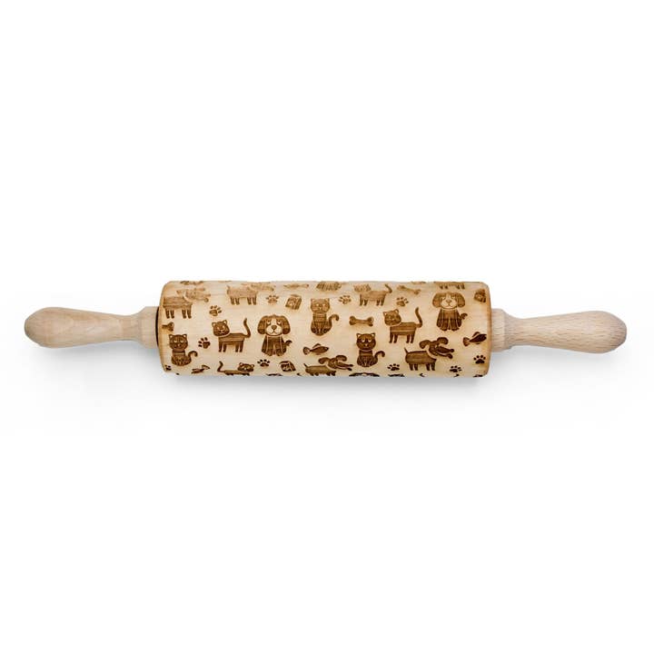 Cats and Dogs Embossing Rolling Pin for wholesale by Boon Homeware