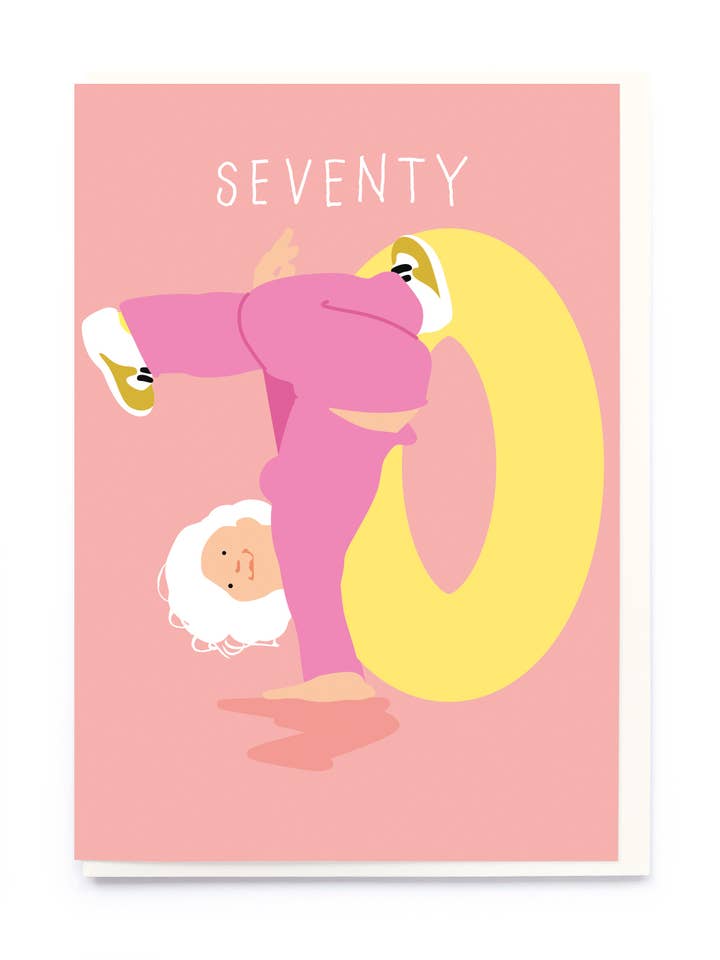 Cartão Diário aos 70 anos - Envelope Off White por atacado de Noi Publishing