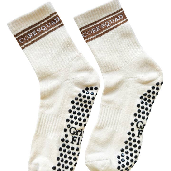 Core squad Pilate grip socks  for wholesale by Grip & Flow