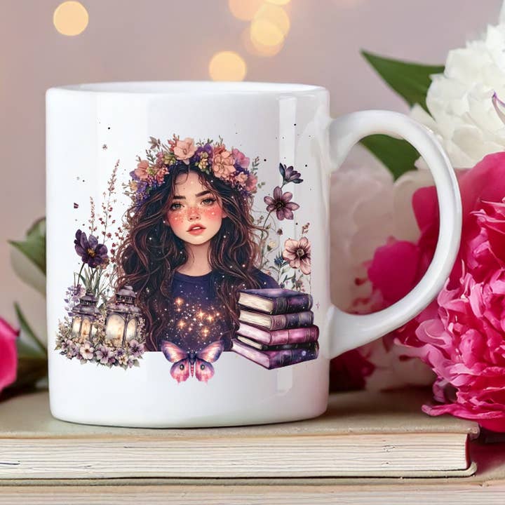Ceramic mug The Fairy's Dream for wholesale by Les Moonettes