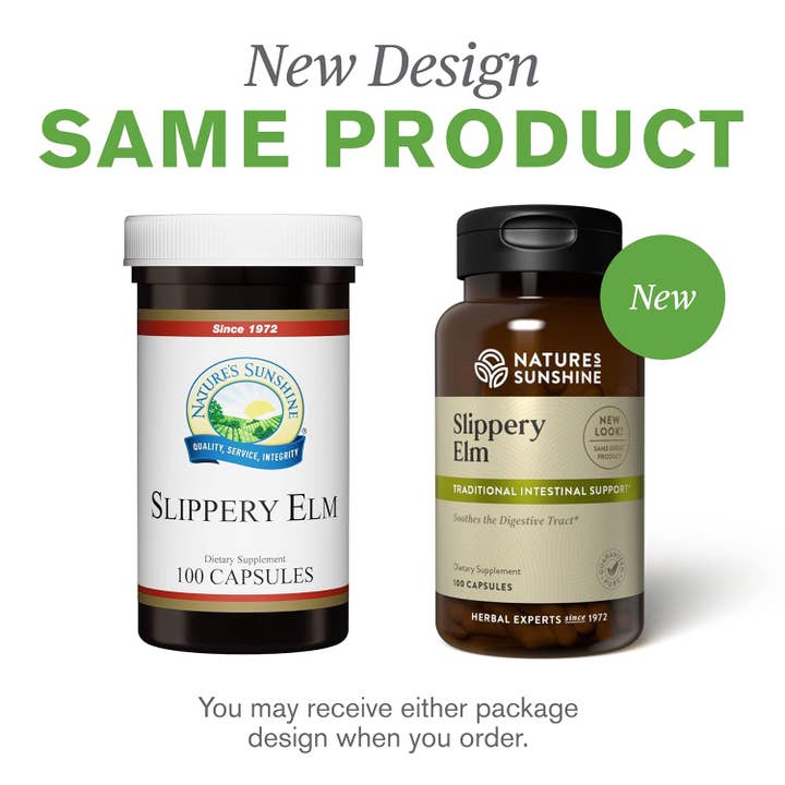 Natures Basket - Wholesale Oral Supplement/Vitamin - Nature's Sunshine Slippery Elm 360mg 100c