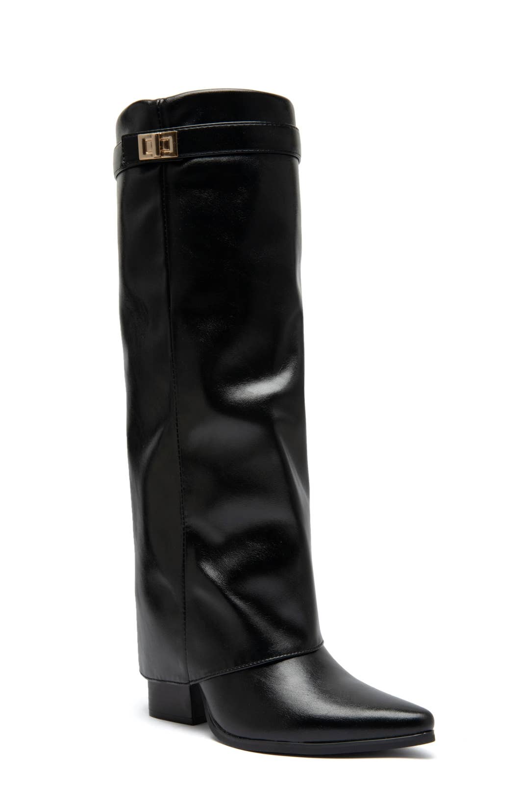 Sort lak STØVLER MED HÆL - ELISE for engroshandel på Faire4