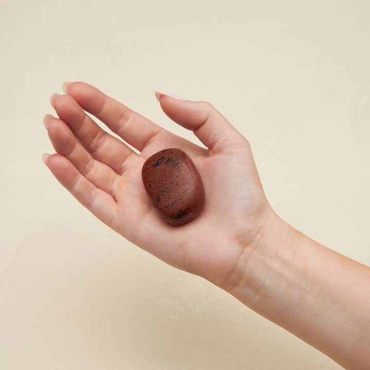 GeoCentral - Wholesale Spiritual Stone/Crystal - Palm Stone: Mahogany Obsidian - Plastic Free Packaging!2