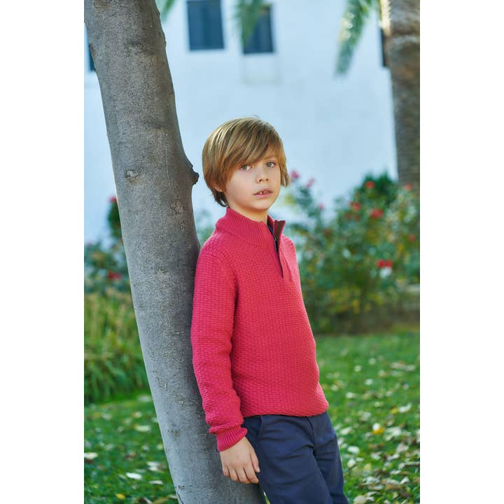 Raspberry Zipper Jersey for wholesale by La ormiga