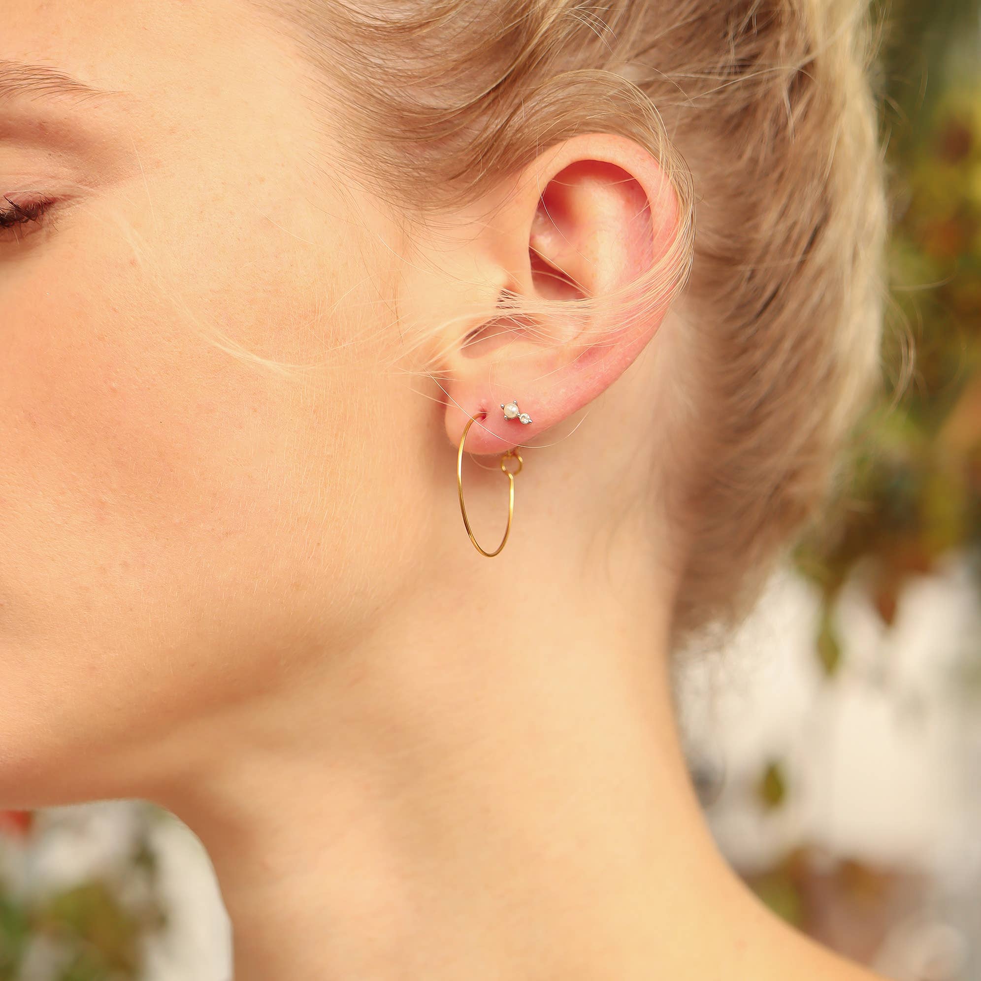 WJW - Wholesale Hoop Earrings - 18K Gold PVD Stainless Steel Wire Hoop Earrings2