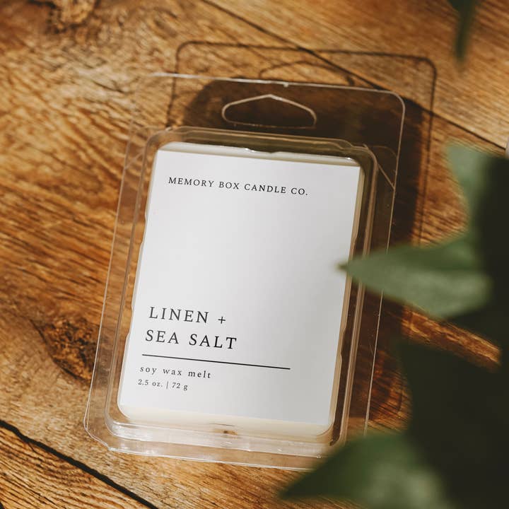 Soy Wax Melt - Linen + Sea Salt for wholesale by Memory Box Candle Co.