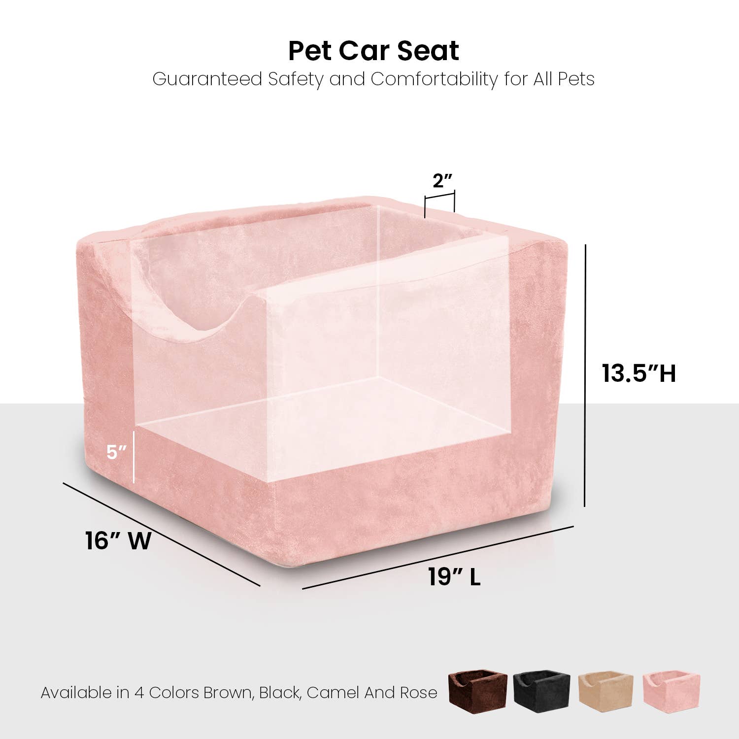 Precious Tails - Wholesale Pet Carrier - Cat/Dog - Precious Tails High Density Foam Pet Booster Seat14
