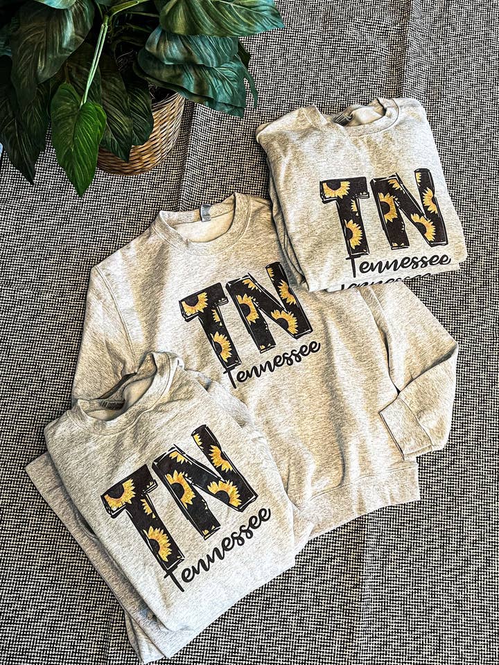 Tennessee TN Fleece Lined Crewneck for wholesale by MM Custom Apparel