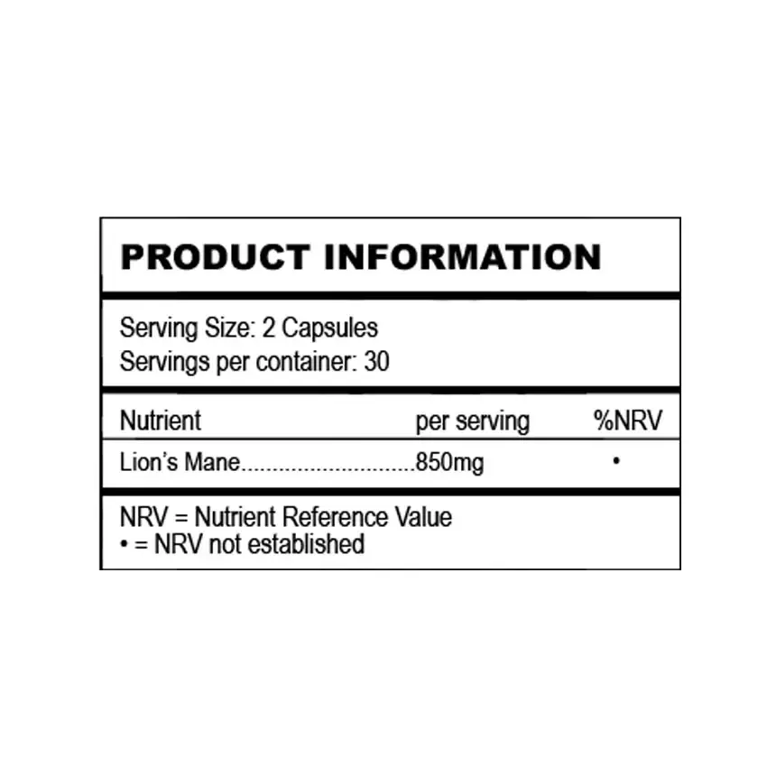 Ancient Purity – wholesale Oral supplement/vitamin – Lion's Mane Mushroom 60 x 425mg Capsules | Organic UK Grown2