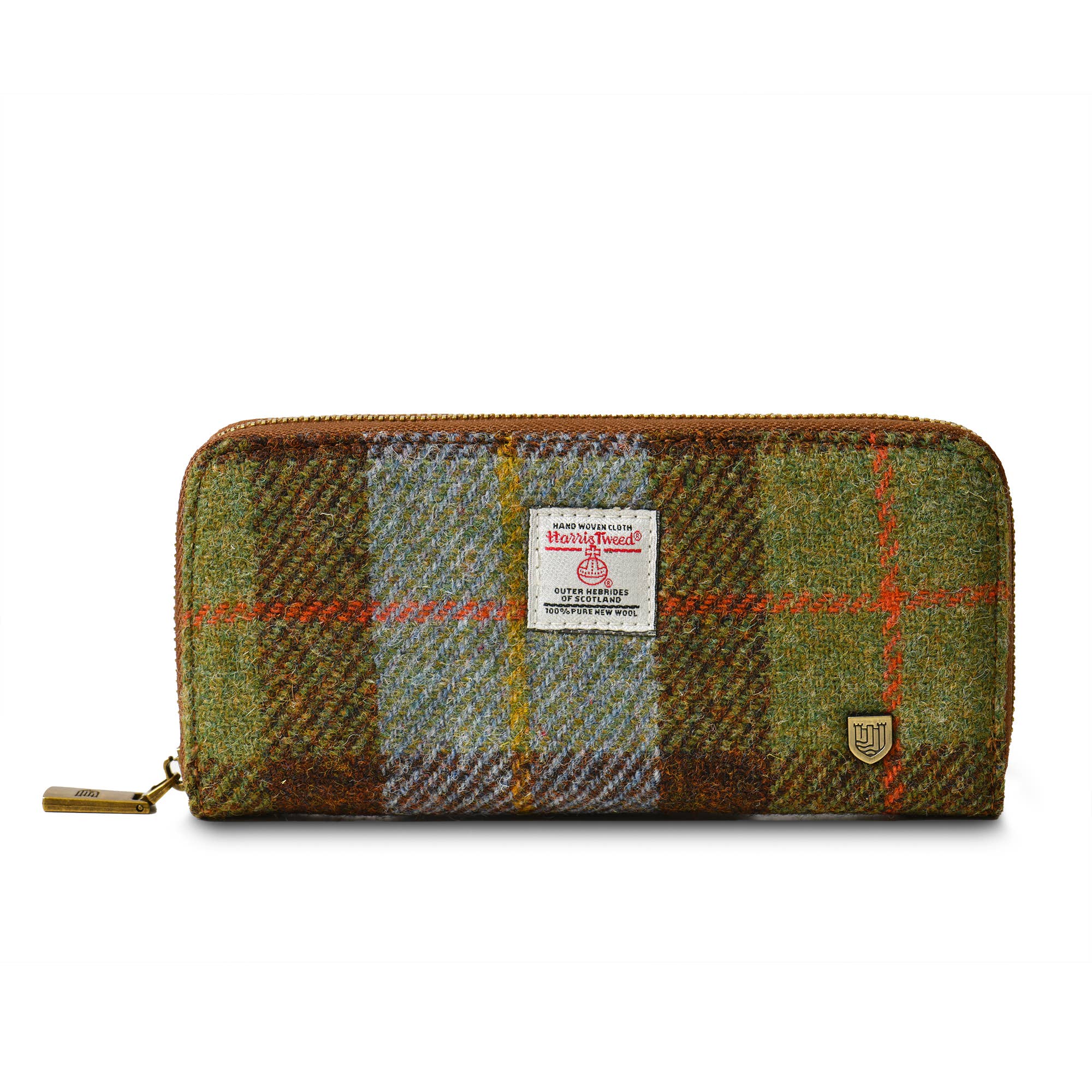 Islander – wholesale Myntväska - Dam – The Long Zip Purse - plånbok med hel dragkedja i äkta Harris Tweed17