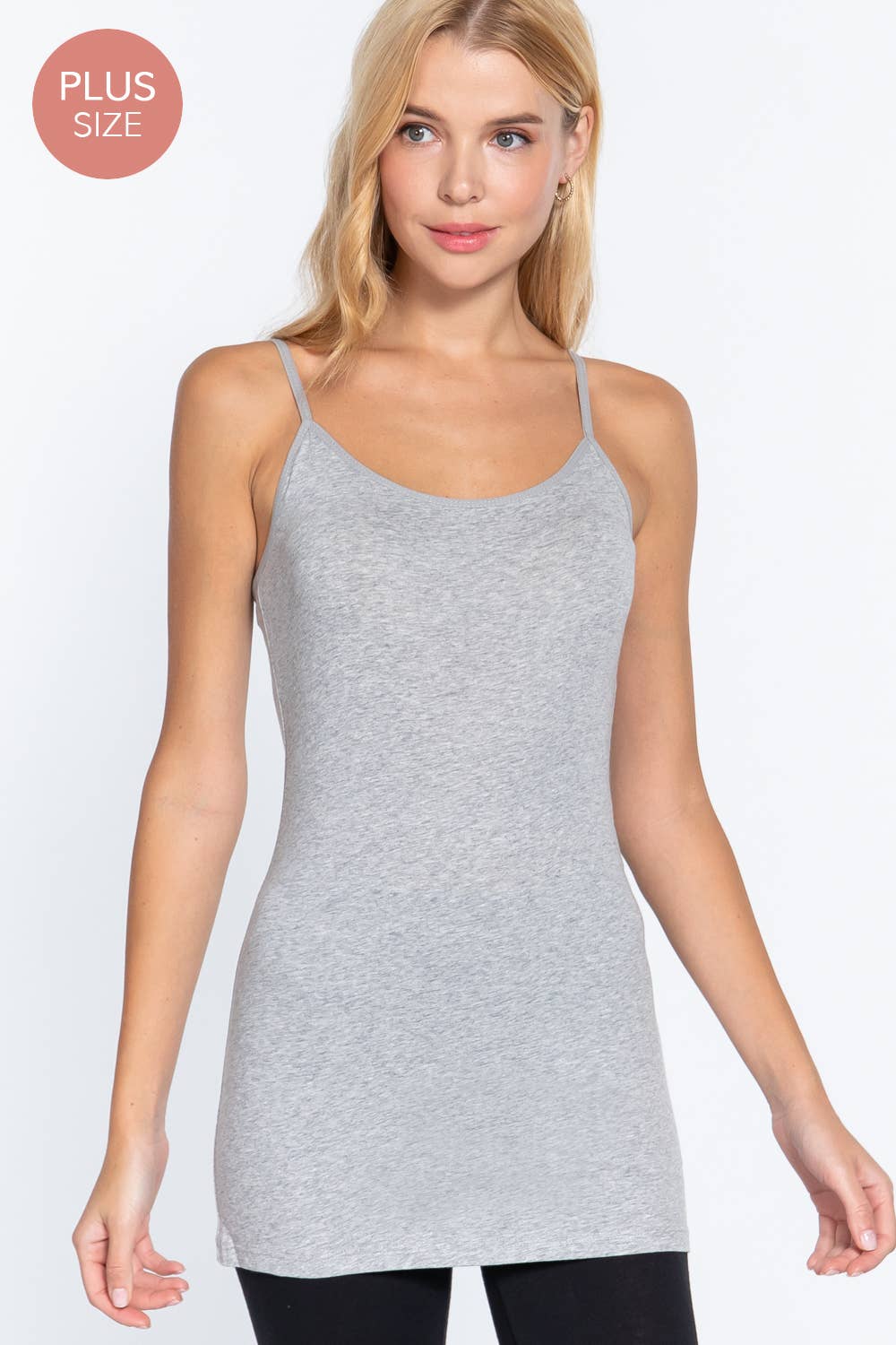 Active Basic | Active USA - Vente Caraco – femme - [GRANDE TAILLE] Camisole Basique avec Bretelles Spaghetti Réglables39