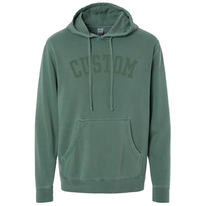 Custom Puff Print Tone on Tone Hoodie for wholesale by Jupmode