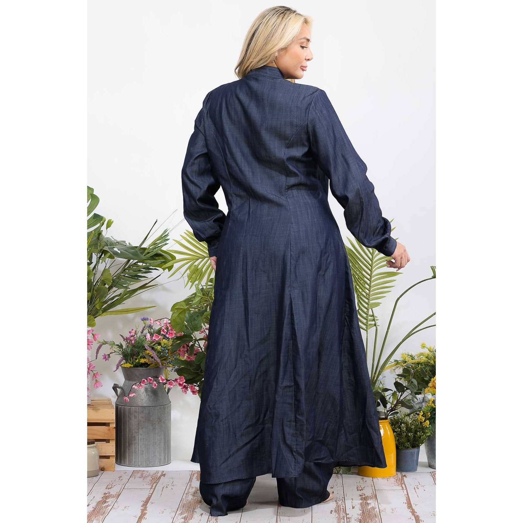 Plus Size Denim Two Pc Set for wholesale on Faire6