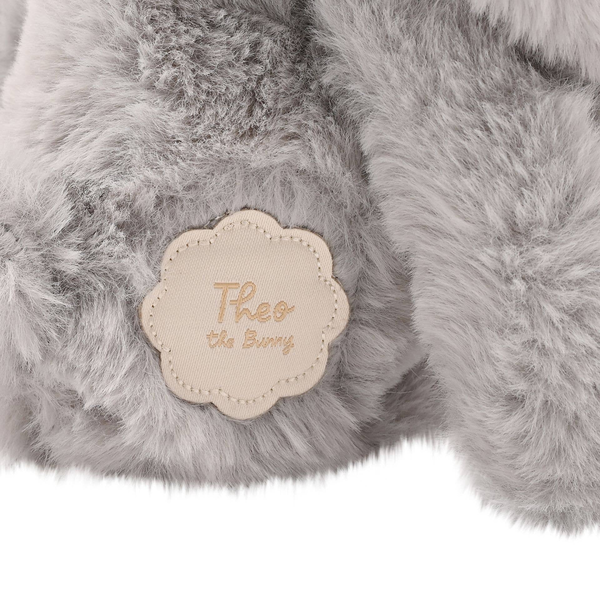 WIDDOP and Co. US - Vente Peluche – enfant et bébé - Théo le lapin en peluche gris aux longues pattes 35 cm4