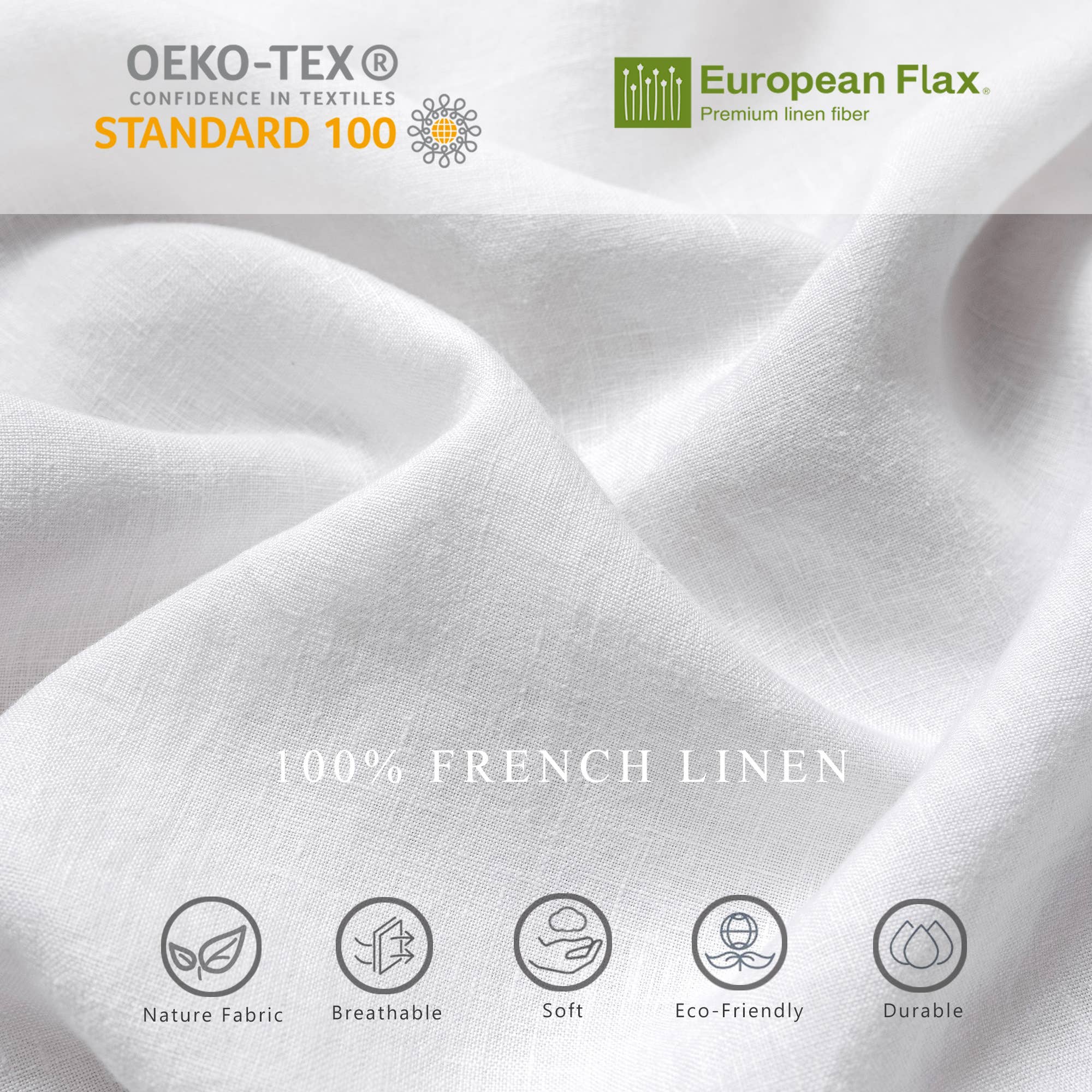 Triton Linen – wholesale Table runner – 100% Pure Linen Table Runner Table Decor- White5