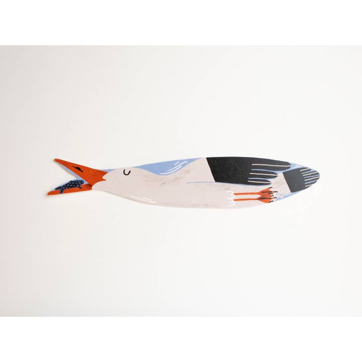Matilde Horta - Wholesale Bookmark - Seagull and Sardine - Paper Bookmark - 18x3,5cm1