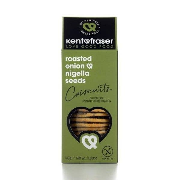 Roasted onion crackers GLUTEN FREE Kent and Fraser for wholesale by Gourmandise