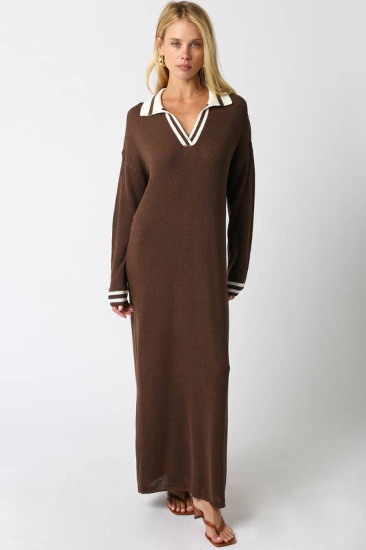 Olivaceous - Wholesale Dress - Women's - Jagger Sweater Dress5