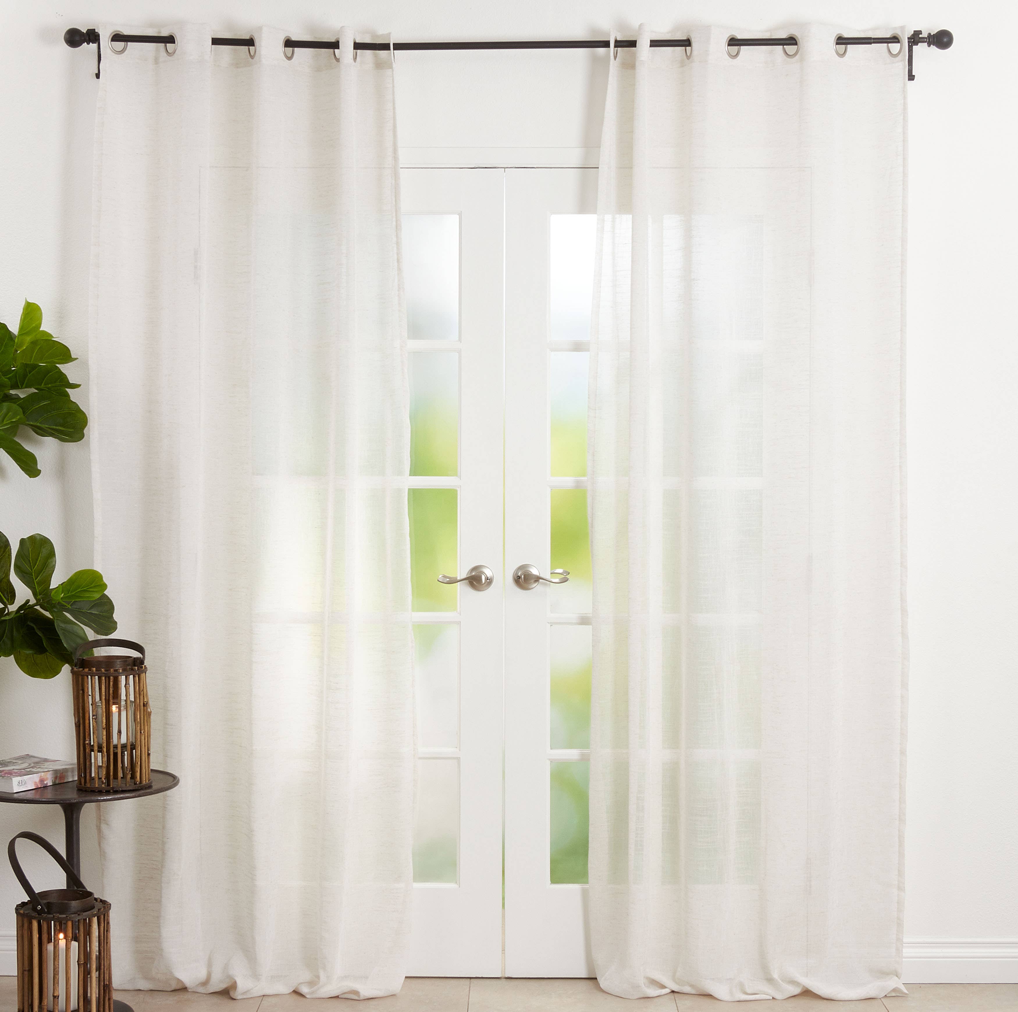 Saro Lifestyle - Vendita all'ingrosso Tende - Tenda in lino trasparente2