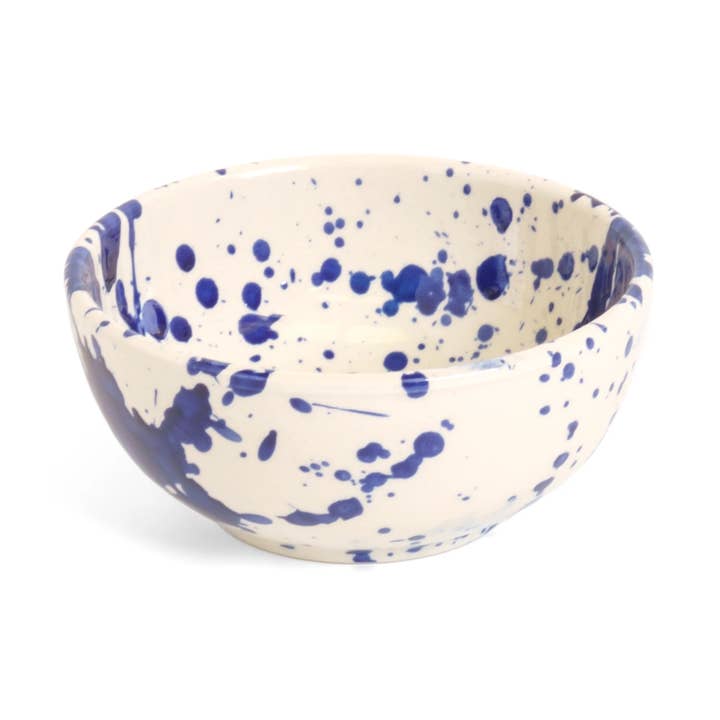 Cereal Bowl Blue Splatter for wholesale by ABS Pottery