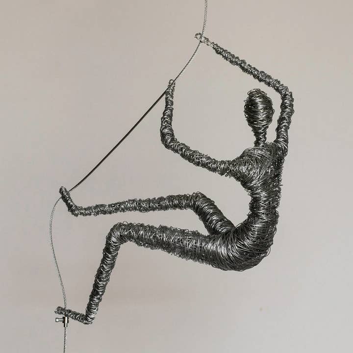 Living Room Wall Decoration, Climbing Man Sculpture for wholesale by Haritopoulou