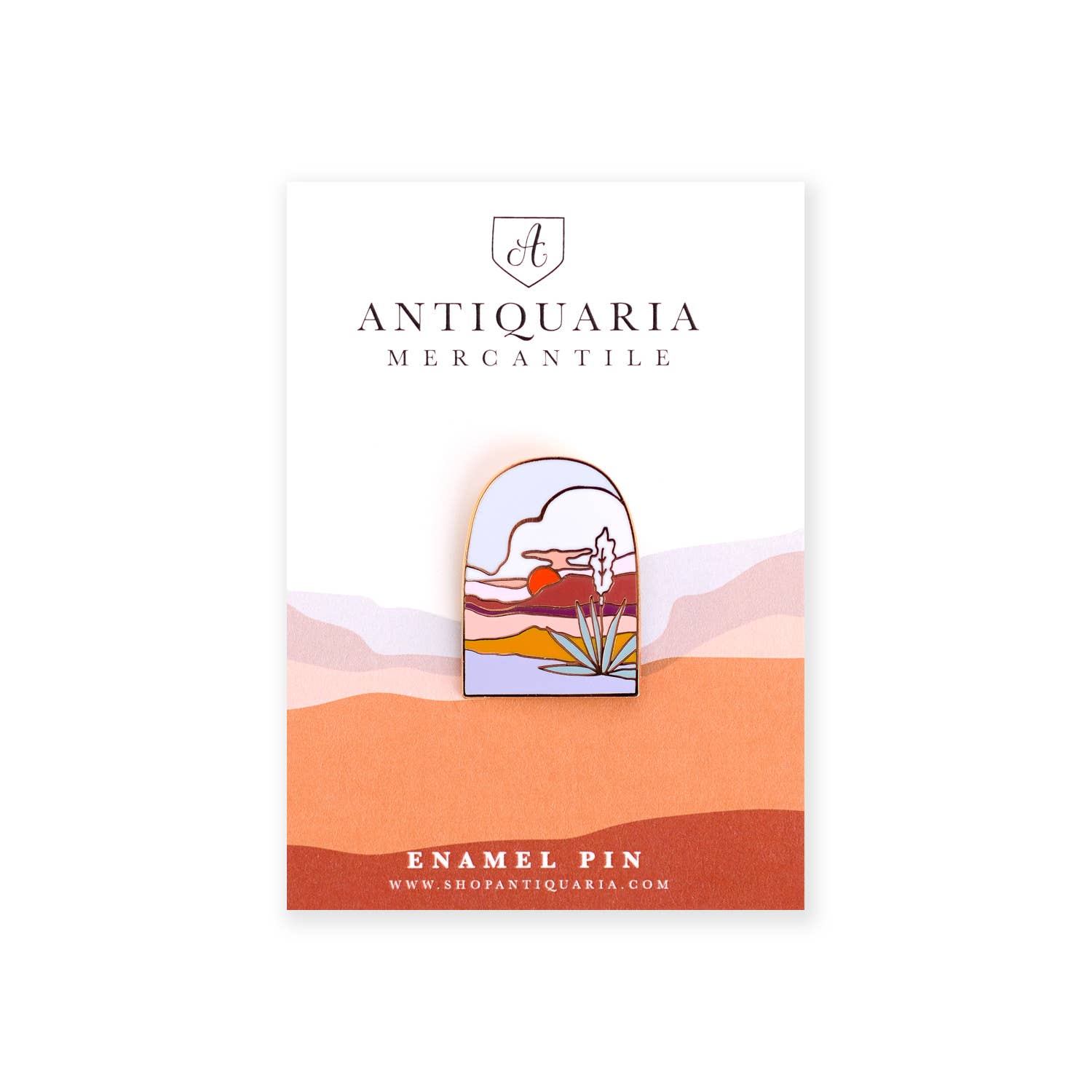 Antiquaria - Vente Épinglettes/boutons - Épingle en émail Agave Sunset2