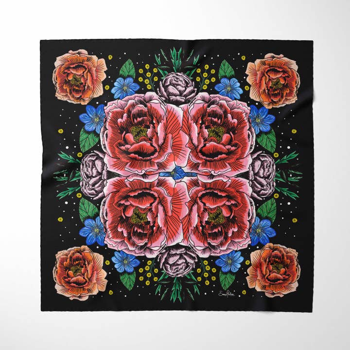 Light From Darkness Halstuch aus 100% Seide für den Großhandel von Emma Phelan Design