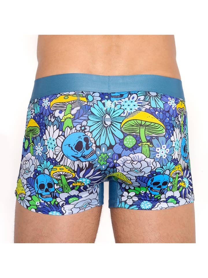 Skull & Bones – wholesale Swim shorts – Men′s – Groovy Floral Mushroom Trunk2