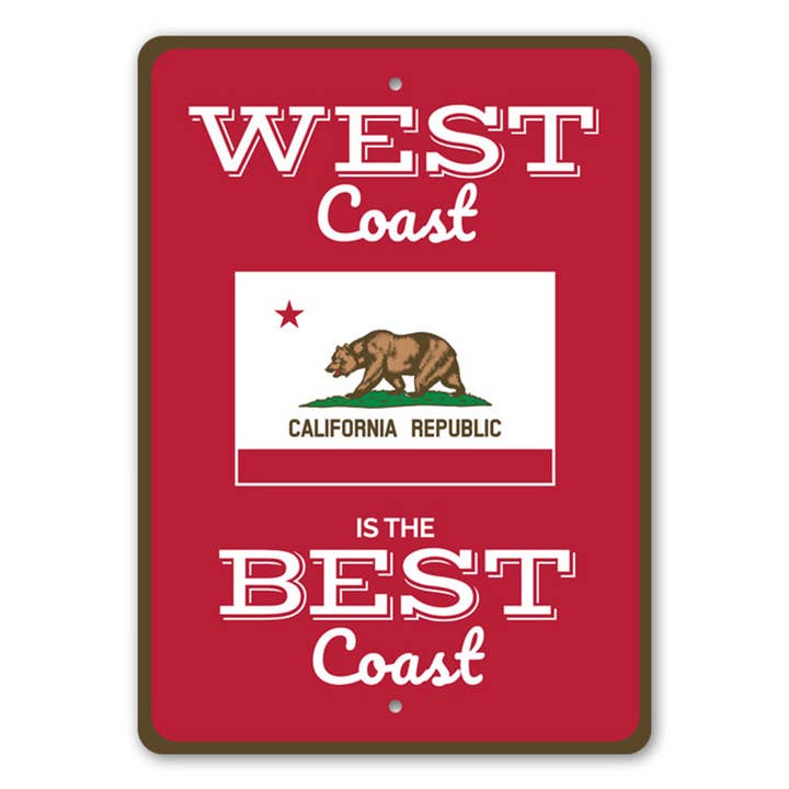 La côte ouest est le meilleur panneau de la côte pour la vente par Lizton Sign Shop, Inc