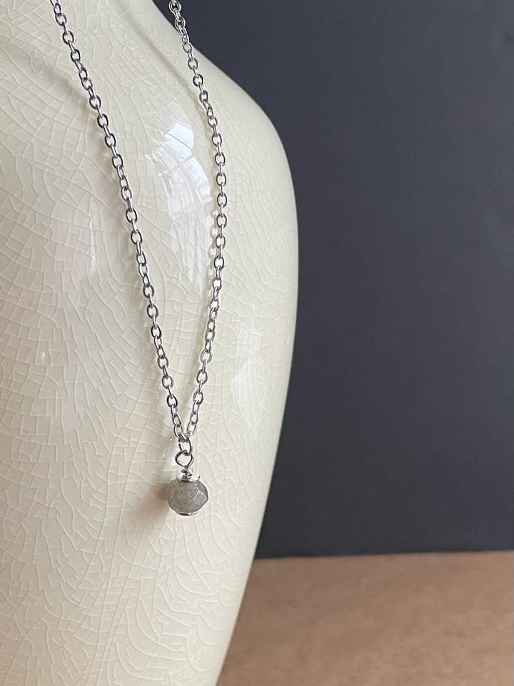 Labradorit Halskæde / Ædelstenshalskæde / Håndlavet for engroshandel hos Wendy Wise Designs