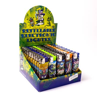 Mid America – wholesale Lighter – Lucky Refillable Electronic Lighters - 50ct Display