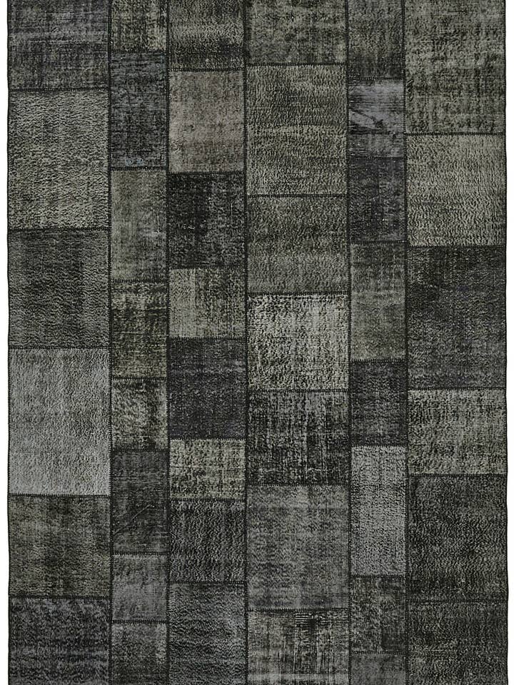 8x11 Schwarzer Patchwork-Teppich- 43243 für den Großhandel von RUG N CARPET