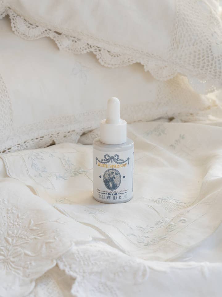 Tallow Hair Oil ™ for wholesale by White Sparrow Farmacy